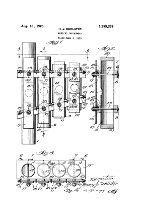 US Patent 1595359 for the Deagan 200 Dinner Chime